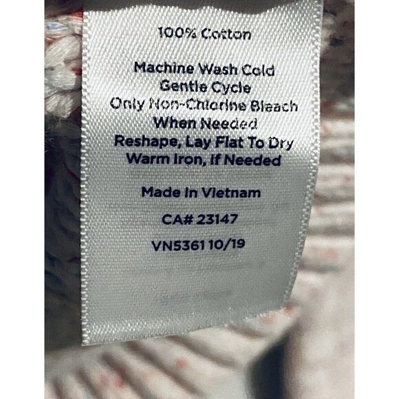 Talbots Sweater Womens Large Mixed Cable Knit Pullover Marled Pink Cotton - Picture 6 of 7